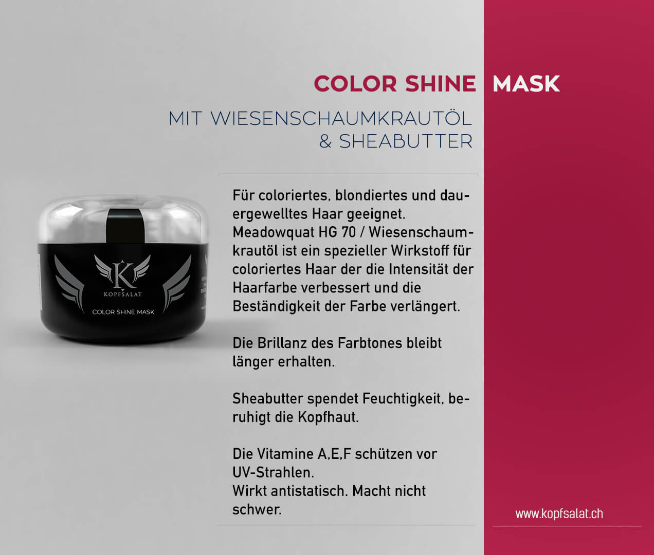 2 color shine mask